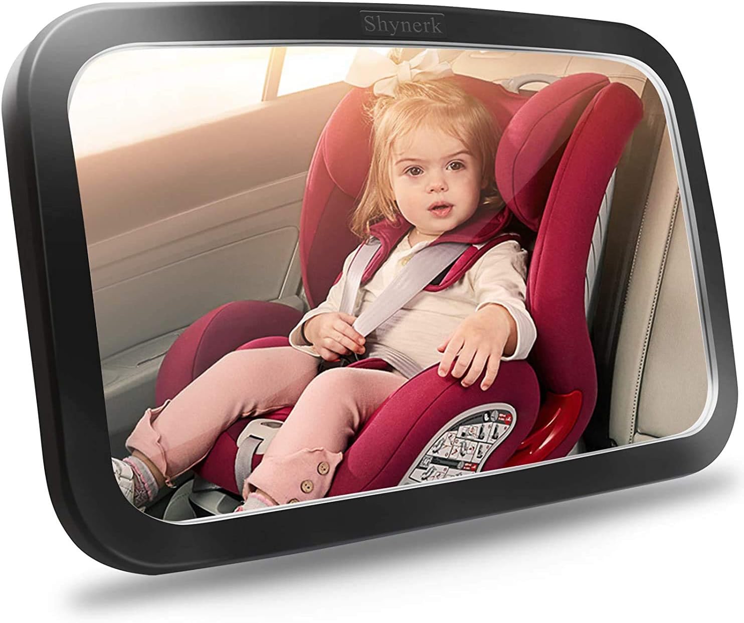 230322144416387_1 Shynerk Baby Car Mirror, Safety Car Seat Mirror for Rear Facing Infant with Wide Crystal Clear View, Shatterproof, Fully Assembled, Crash Tested and Certified - Image 1